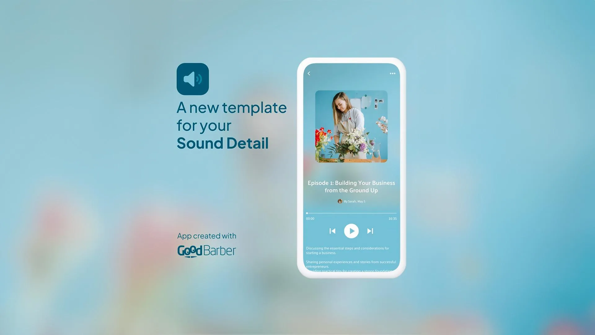 Design update: a brand new template for the podcast detail page of your app