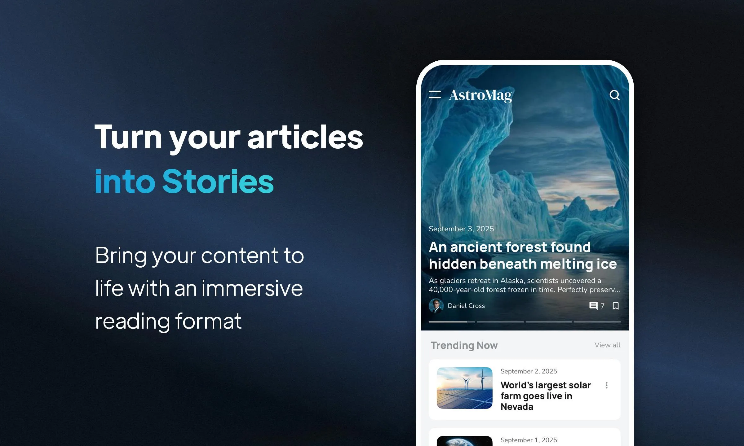 Story Layout: the immersive reading experience
