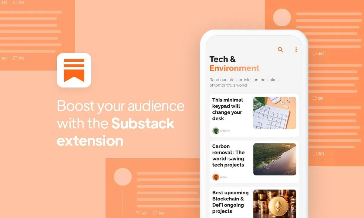 Boost your audience with the Substack extension
